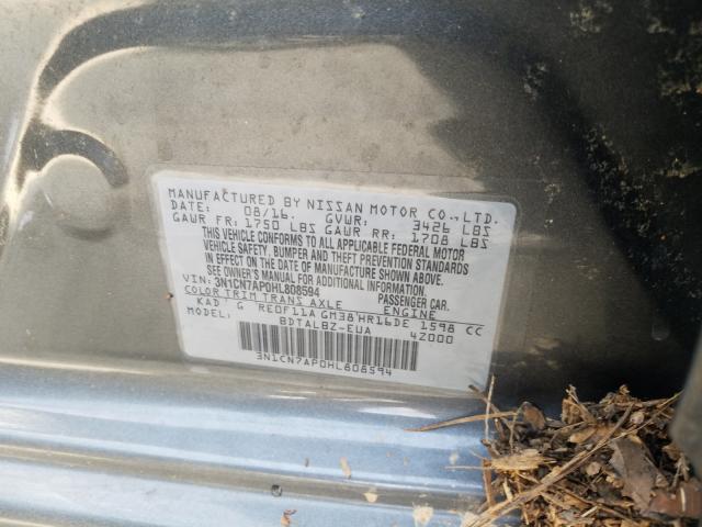 Photo 9 VIN: 3N1CN7AP0HL808594 - NISSAN VERSA S 