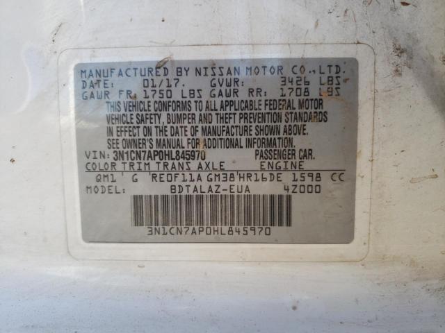 Photo 9 VIN: 3N1CN7AP0HL845970 - NISSAN VERSA S 