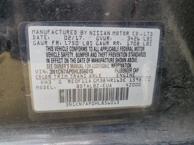 Photo 11 VIN: 3N1CN7AP0HL856015 - NISSAN VERSA 