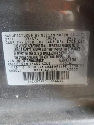 Photo 11 VIN: 3N1CN7AP0HL856631 - NISSAN VERSA S 