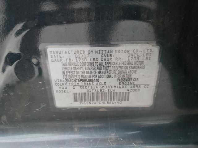 Photo 9 VIN: 3N1CN7AP0HL886440 - NISSAN VERSA S 