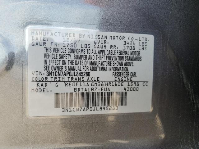 Photo 11 VIN: 3N1CN7AP0JL845280 - NISSAN VERSA S 