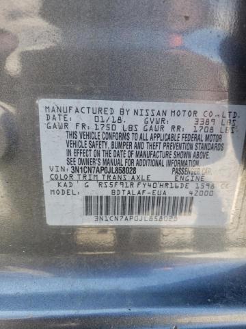 Photo 9 VIN: 3N1CN7AP0JL858028 - NISSAN VERSA S 