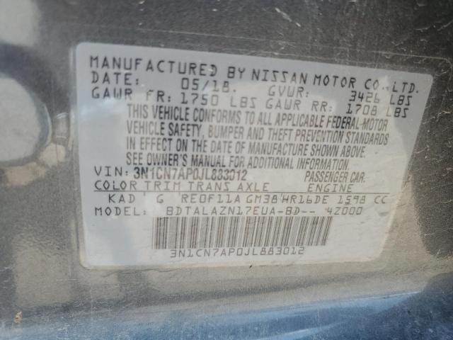 Photo 11 VIN: 3N1CN7AP0JL883012 - NISSAN VERSA S 