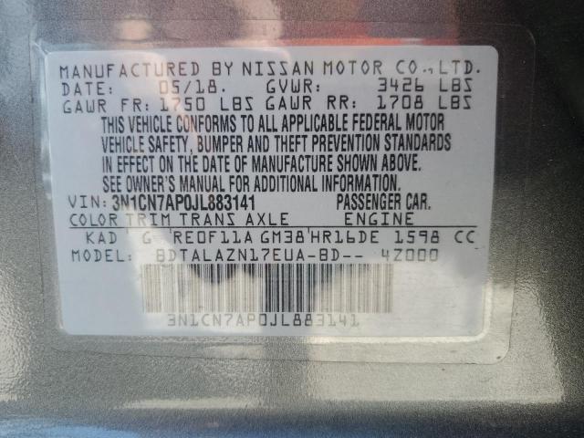 Photo 12 VIN: 3N1CN7AP0JL883141 - NISSAN VERSA S 