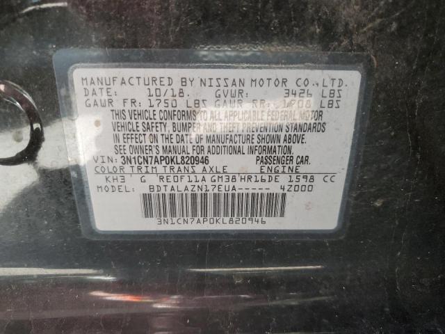 Photo 11 VIN: 3N1CN7AP0KL820946 - NISSAN VERSA 