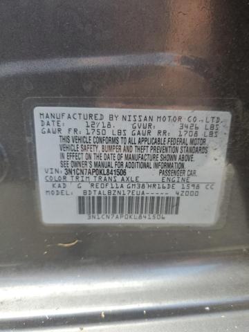 Photo 9 VIN: 3N1CN7AP0KL841506 - NISSAN VERSA S 