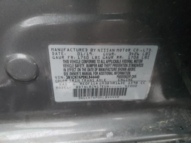 Photo 9 VIN: 3N1CN7AP0KL844440 - NISSAN VERSA S 