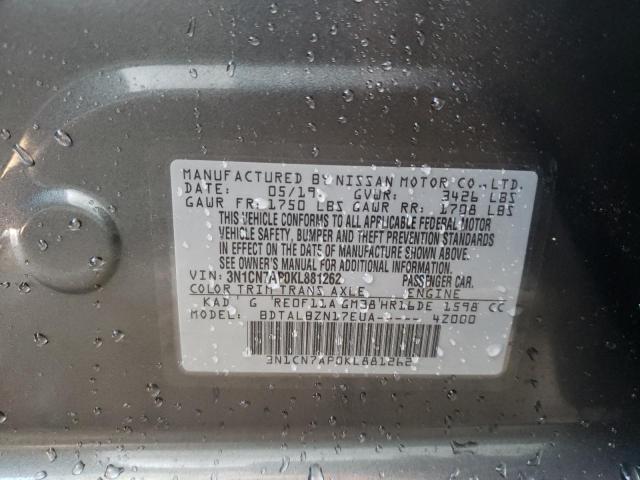 Photo 9 VIN: 3N1CN7AP0KL881262 - NISSAN VERSA S 