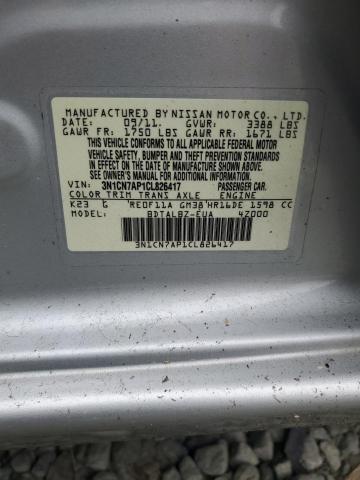 Photo 12 VIN: 3N1CN7AP1CL826417 - NISSAN VERSA S 