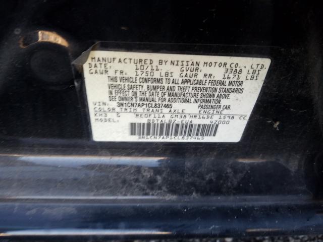 Photo 9 VIN: 3N1CN7AP1CL837465 - NISSAN VERSA S 