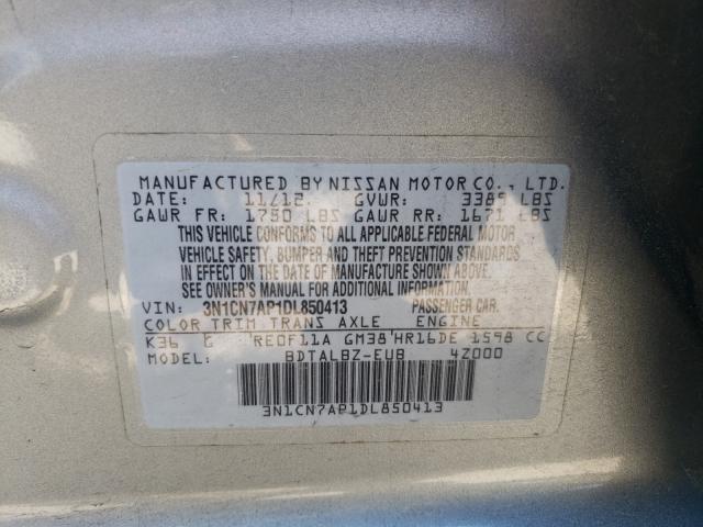 Photo 9 VIN: 3N1CN7AP1DL850413 - NISSAN VERSA S 