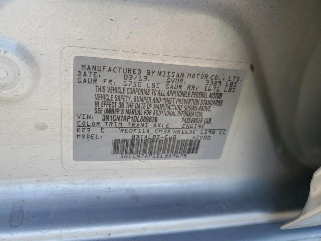 Photo 9 VIN: 3N1CN7AP1DL889678 - NISSAN VERSA S 