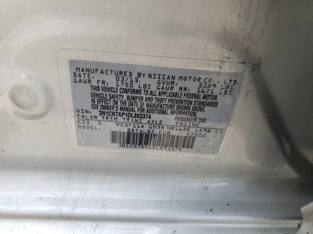 Photo 9 VIN: 3N1CN7AP1DL893374 - NISSAN VERSA S 