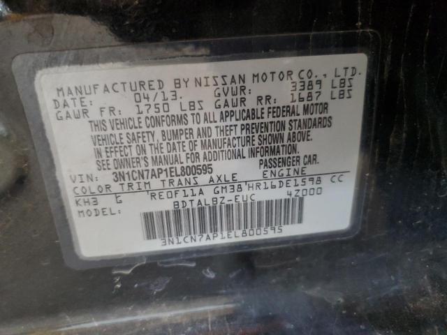 Photo 11 VIN: 3N1CN7AP1EL800595 - NISSAN VERSA 