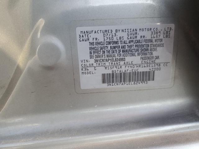 Photo 12 VIN: 3N1CN7AP1EL824993 - NISSAN VERSA S 