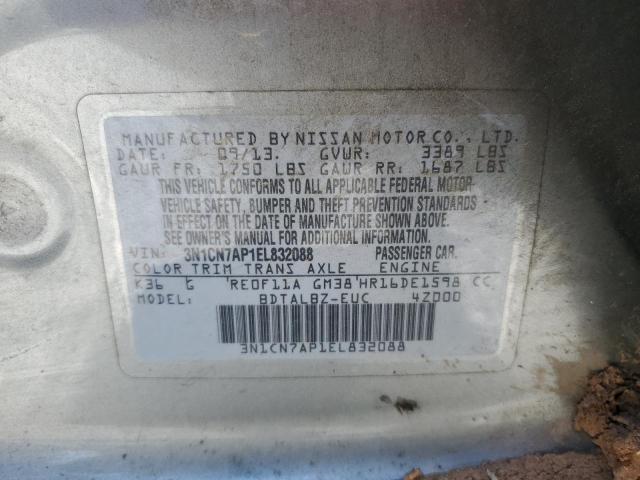 Photo 11 VIN: 3N1CN7AP1EL832088 - NISSAN VERSA 