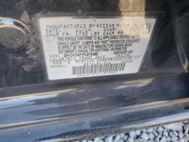 Photo 11 VIN: 3N1CN7AP1FL872480 - NISSAN VERSA S 