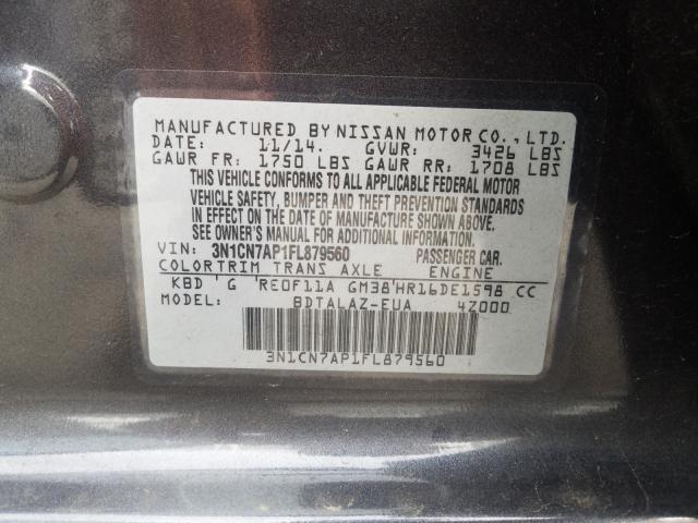 Photo 9 VIN: 3N1CN7AP1FL879560 - NISSAN VERSA S 