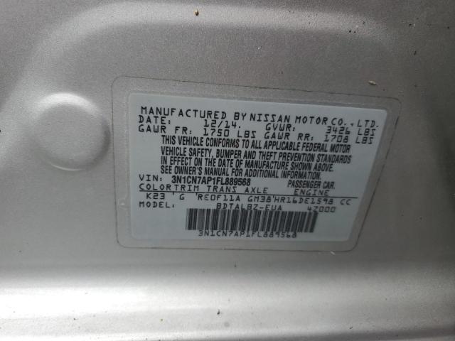 Photo 12 VIN: 3N1CN7AP1FL889568 - NISSAN VERSA S 