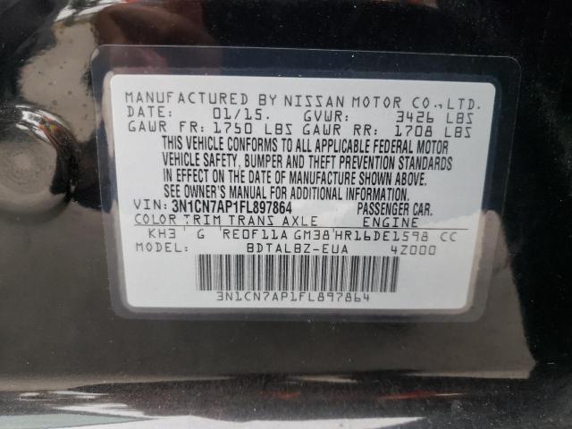 Photo 9 VIN: 3N1CN7AP1FL897864 - NISSAN VERSA S 