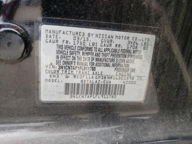 Photo 11 VIN: 3N1CN7AP1FL911780 - NISSAN VERSA S 