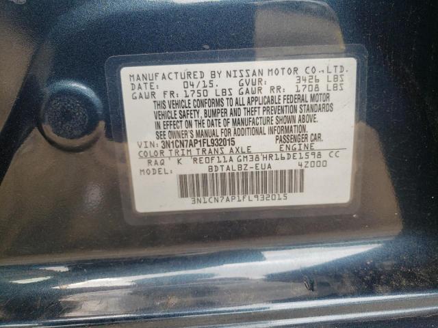 Photo 11 VIN: 3N1CN7AP1FL932015 - NISSAN VERSA S 