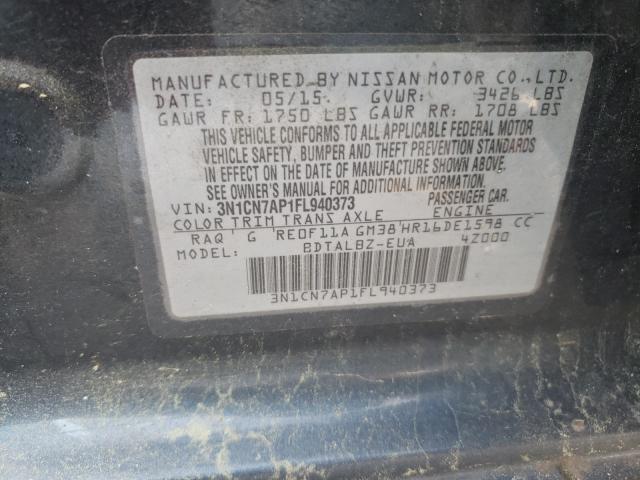 Photo 9 VIN: 3N1CN7AP1FL940373 - NISSAN VERSA S 