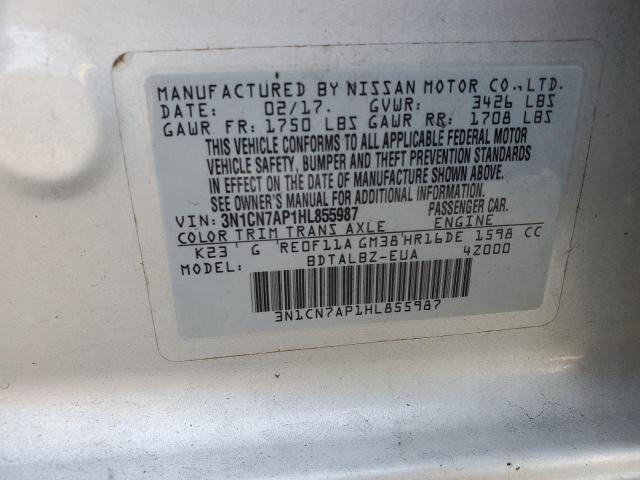 Photo 11 VIN: 3N1CN7AP1HL855987 - NISSAN VERSA 