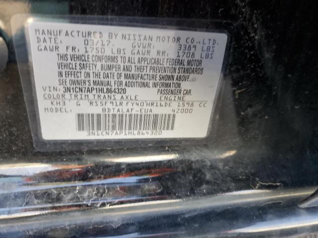 Photo 9 VIN: 3N1CN7AP1HL864320 - NISSAN VERSA S 