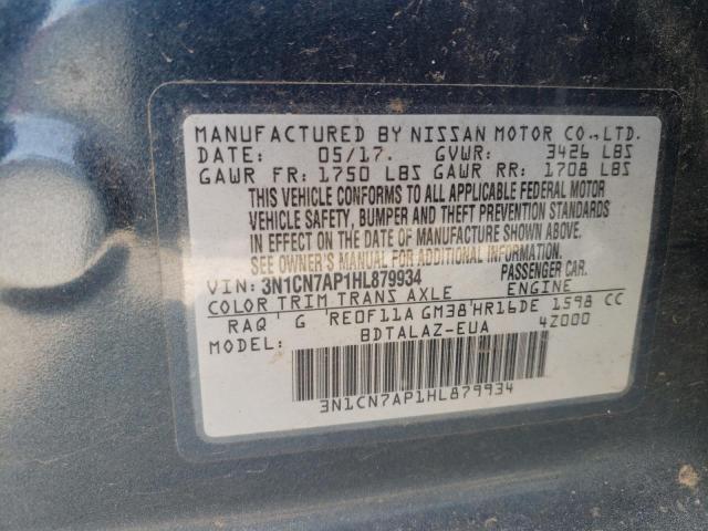 Photo 12 VIN: 3N1CN7AP1HL879934 - NISSAN VERSA 