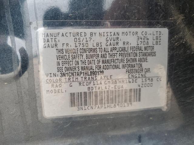 Photo 11 VIN: 3N1CN7AP1HL890139 - NISSAN VERSA S 