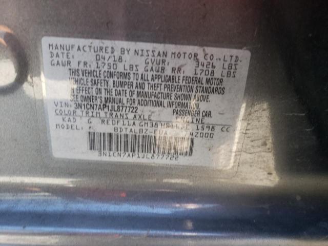 Photo 12 VIN: 3N1CN7AP1JL877722 - NISSAN VERSA 