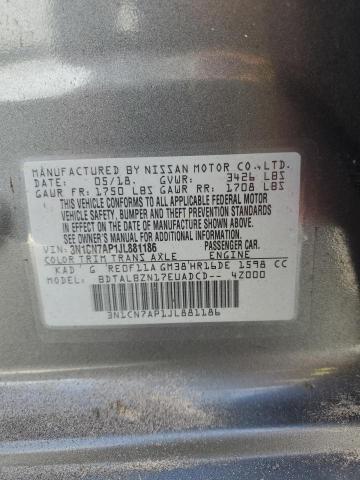 Photo 9 VIN: 3N1CN7AP1JL881186 - NISSAN VERSA S 