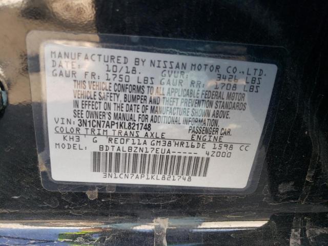 Photo 11 VIN: 3N1CN7AP1KL821748 - NISSAN VERSA 