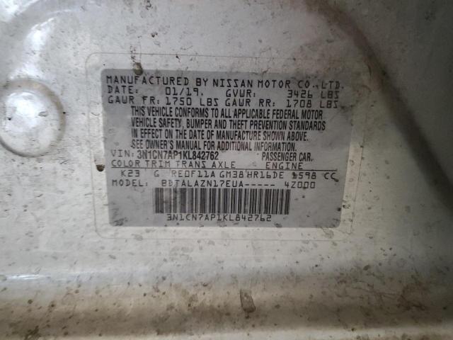 Photo 11 VIN: 3N1CN7AP1KL842762 - NISSAN VERSA S 