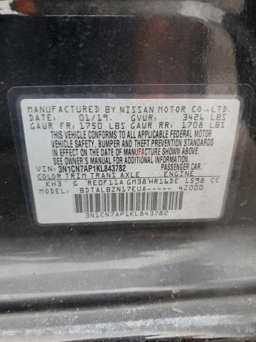 Photo 11 VIN: 3N1CN7AP1KL843782 - NISSAN VERSA 