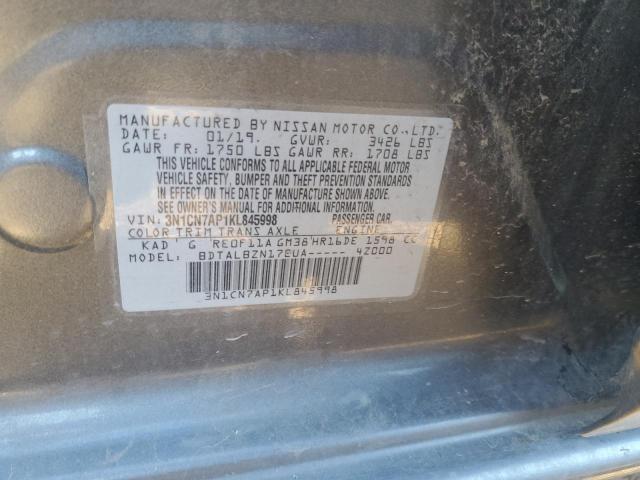 Photo 11 VIN: 3N1CN7AP1KL845998 - NISSAN VERSA 