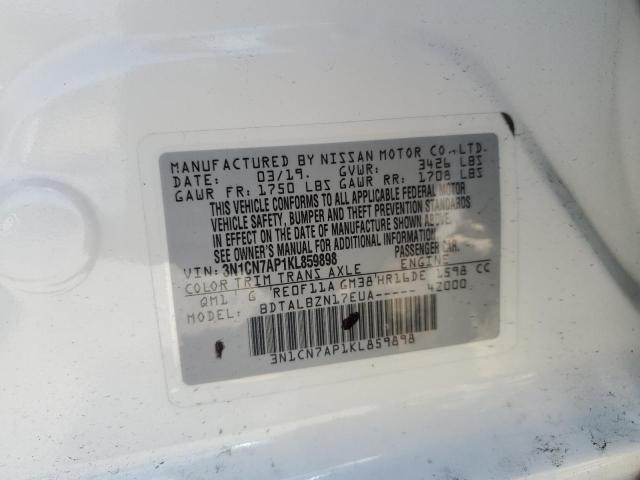 Photo 11 VIN: 3N1CN7AP1KL859898 - NISSAN VERSA 