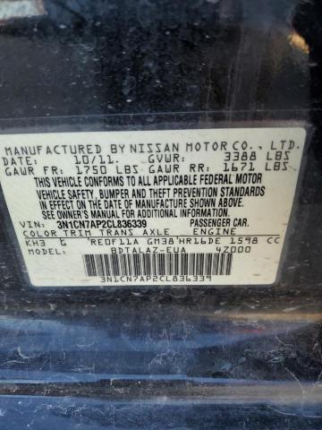 Photo 11 VIN: 3N1CN7AP2CL836339 - NISSAN VERSA 