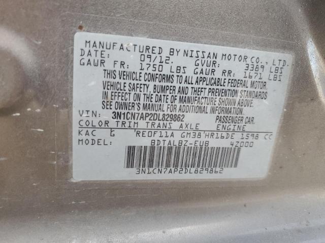 Photo 11 VIN: 3N1CN7AP2DL829862 - NISSAN VERSA 