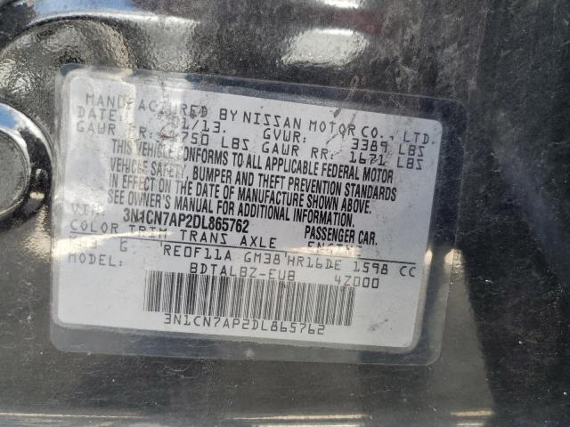 Photo 12 VIN: 3N1CN7AP2DL865762 - NISSAN VERSA 