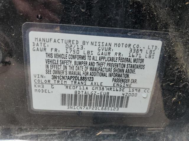 Photo 12 VIN: 3N1CN7AP2DL885123 - NISSAN VERSA S 