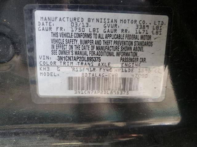 Photo 11 VIN: 3N1CN7AP2DL895375 - NISSAN VERSA S 