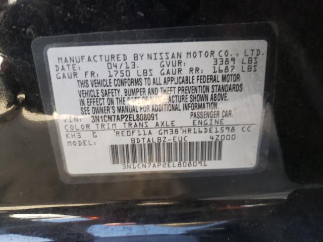 Photo 9 VIN: 3N1CN7AP2EL808091 - NISSAN VERSA 