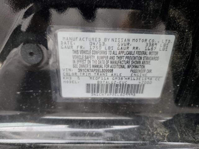 Photo 11 VIN: 3N1CN7AP2EL809998 - NISSAN VERSA 