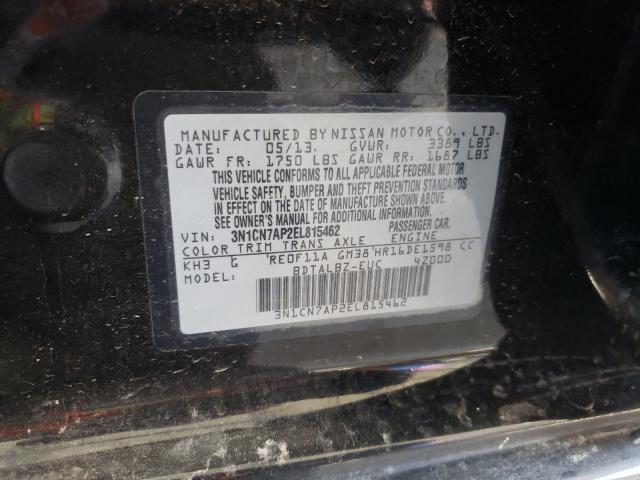 Photo 9 VIN: 3N1CN7AP2EL815462 - NISSAN VERSA S 