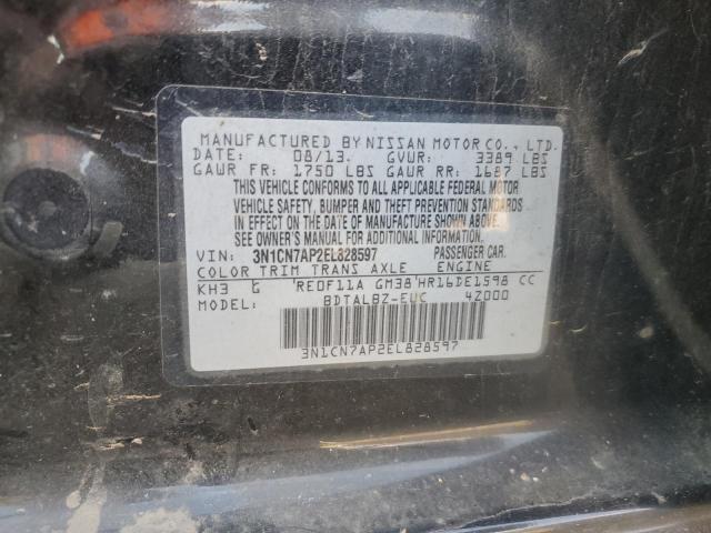 Photo 11 VIN: 3N1CN7AP2EL828597 - NISSAN VERSA S 