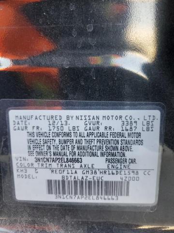 Photo 12 VIN: 3N1CN7AP2EL846663 - NISSAN VERSA S 