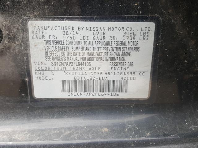 Photo 9 VIN: 3N1CN7AP2FL844106 - NISSAN VERSA S 